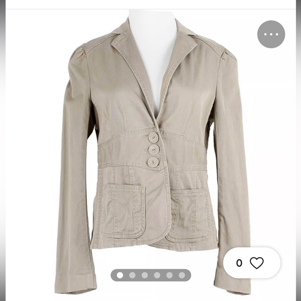 Marc Jacobs Tan Tailored Academia Blazer Jacket College Neutral Chic 8